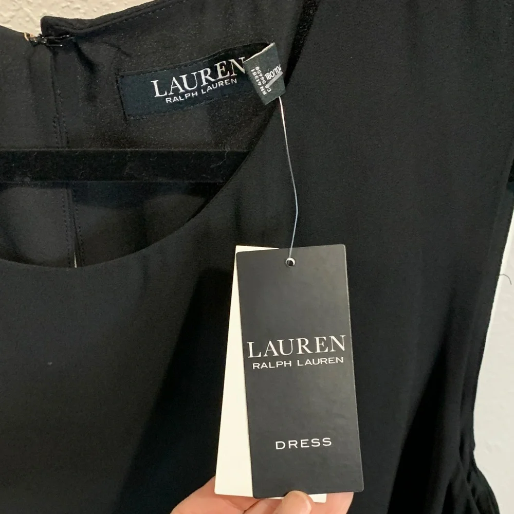 Ralph Lauren Black Label Sleeveless Black Midi Dress - Picture 5 of 5